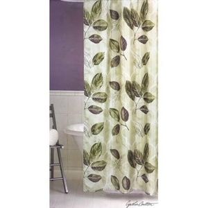 Bacova Shower Curtain Purple and Taupe